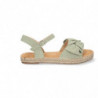 Sandalia plana de yute casual con lazo y pulsera ajustable primavera verano 2021 auntum - 2