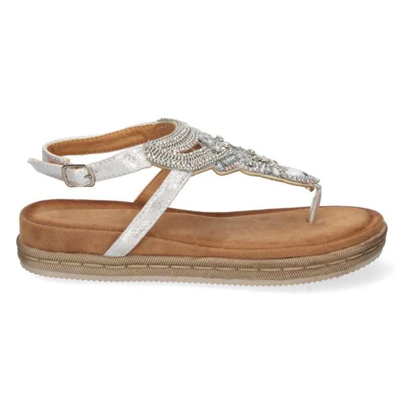 Sandalias de piedras online brillantes