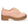 Zapato de Tacon y Plataforma para Mujer  Comodo  con Estampado Liso  y Cierre de Cordones  Otoño Invierno 2022 auntum - 2
