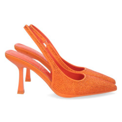 Zapato de Tacon para Mujer  Comodo  Estilo Salon  con Strass  Punta Fina  Talon Abierto  Primavera Verano 2023  - 1