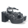 Sandalias de Plataforma para Mujer  Comodas  con Tiras en la Pala  Cierre de Hebilla  - 1
