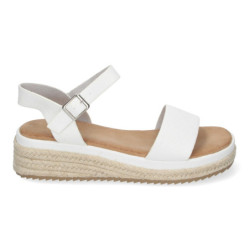 Sandalias Planas para Mujer  con Yute  Elegantes y Cómodas con Pala Abierta y Hebilla Ajustable  Ideales para Verano.  - 2