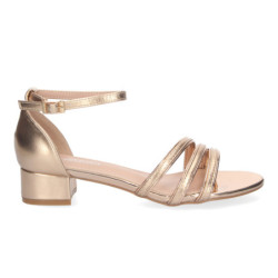 Sandalia de Tacon para Mujer  Comoda  con Pala Fina  y Cierre Ankle Strap de Hebilla  - 2