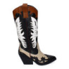 Botas de Tacón para Mujer  Estilo Cowboy  Comodas y Elegantes  Puntera Fina  Adornos Grabados  Diseño Moderno  Ideales para O...